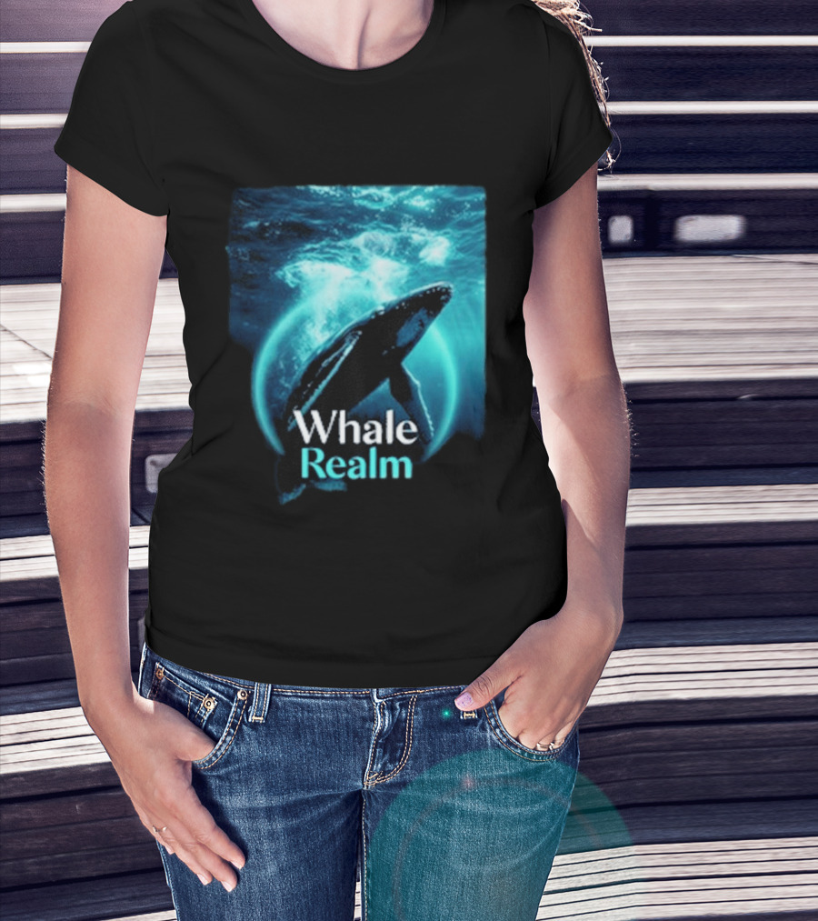 Whale Realm Cinematic Underwater Escape T-Shirt