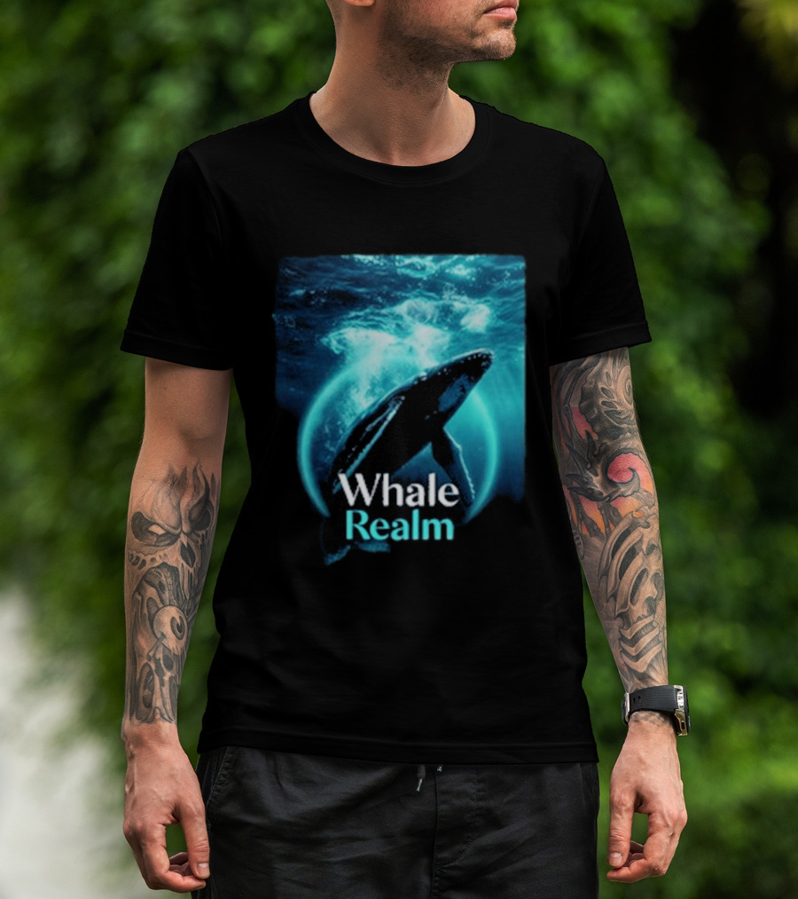 Whale Realm Cinematic Underwater Escape T-Shirt