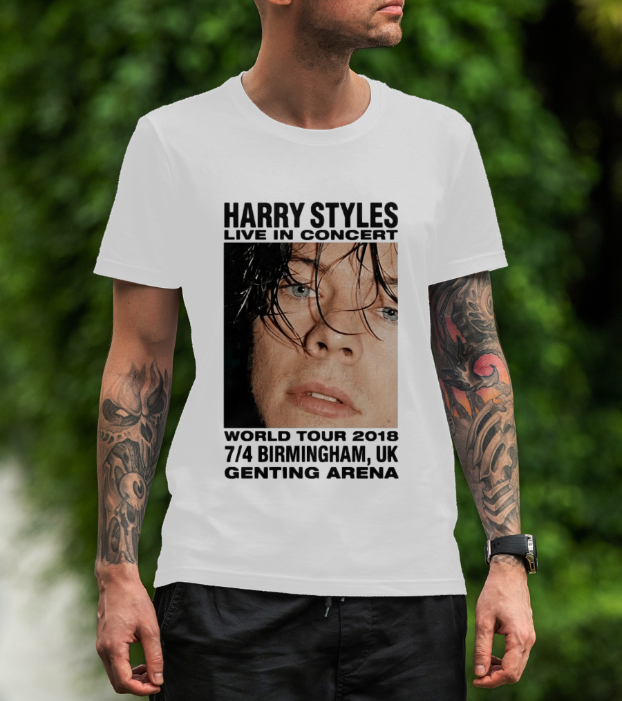 Harry Styles Live In Concert World Tour 2018 Birmingham UK Genting Arena T-Shirt