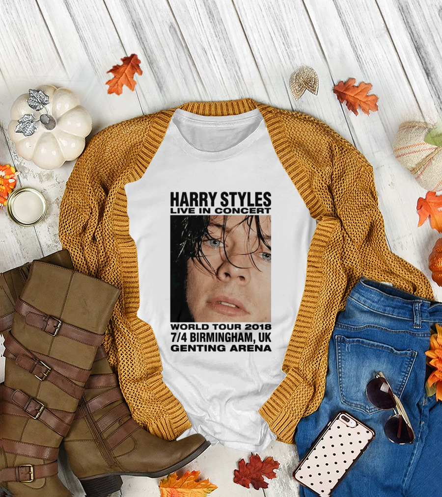 Harry Styles Live in Concert World Tour 2018 Birmingham UK Genting Arena T-Shirt