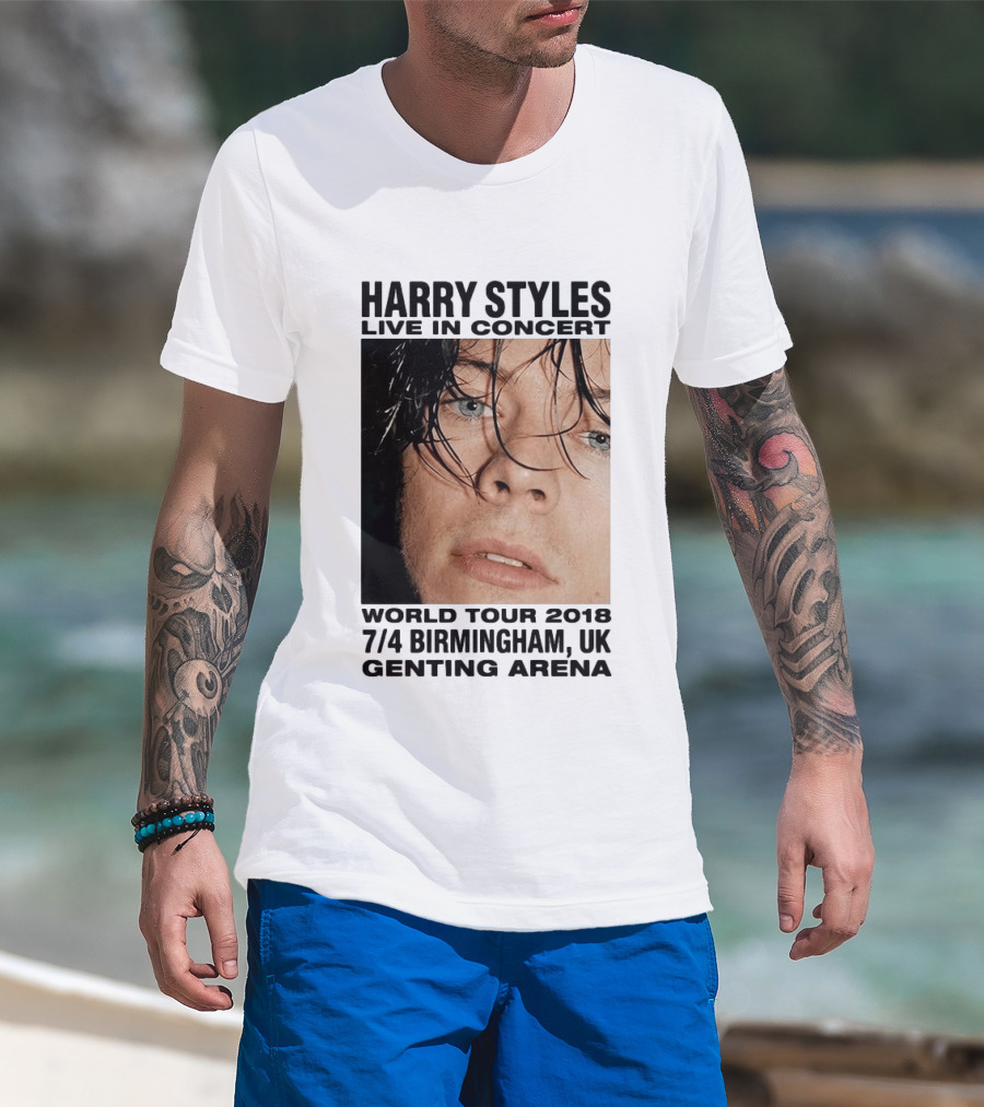 Harry Styles Live In Concert World Tour 2018 Birmingham UK Genting Arena T-Shirt