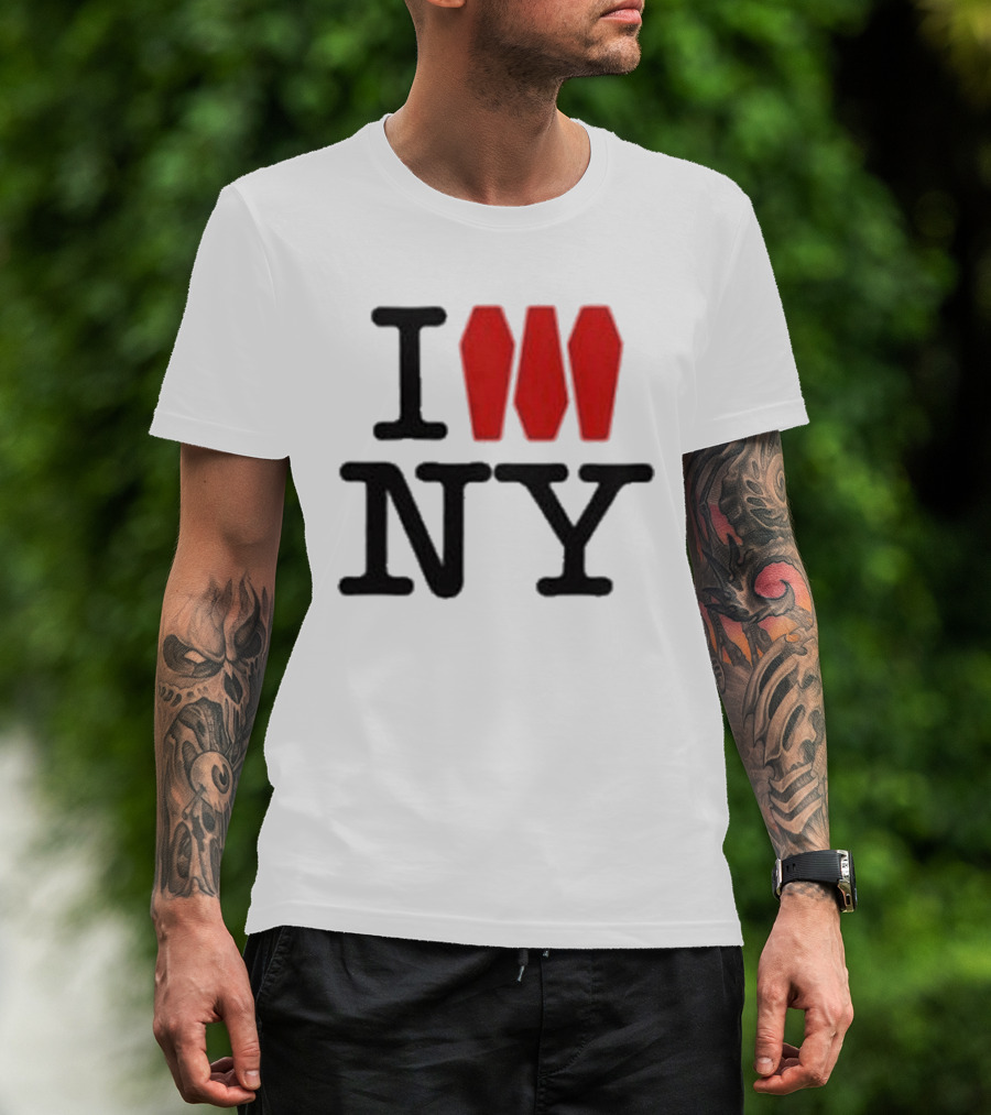 I Love NY Coffin Icon Parody Trend T-Shirt