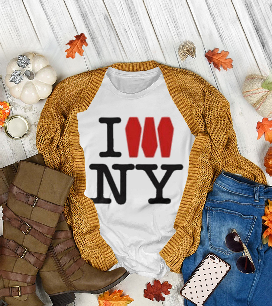 I Love NY Coffin Icon Parody Trend T-Shirt