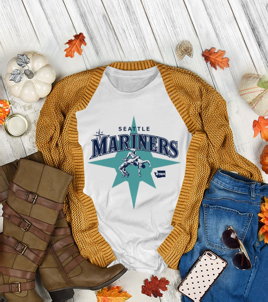 Seattle Mariners WA State Wrestling Association T-Shirt