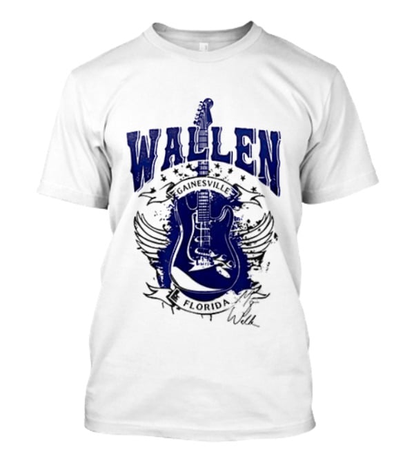 Morgan Wallen Gainesville Florida Guitar Wings T-Shirt