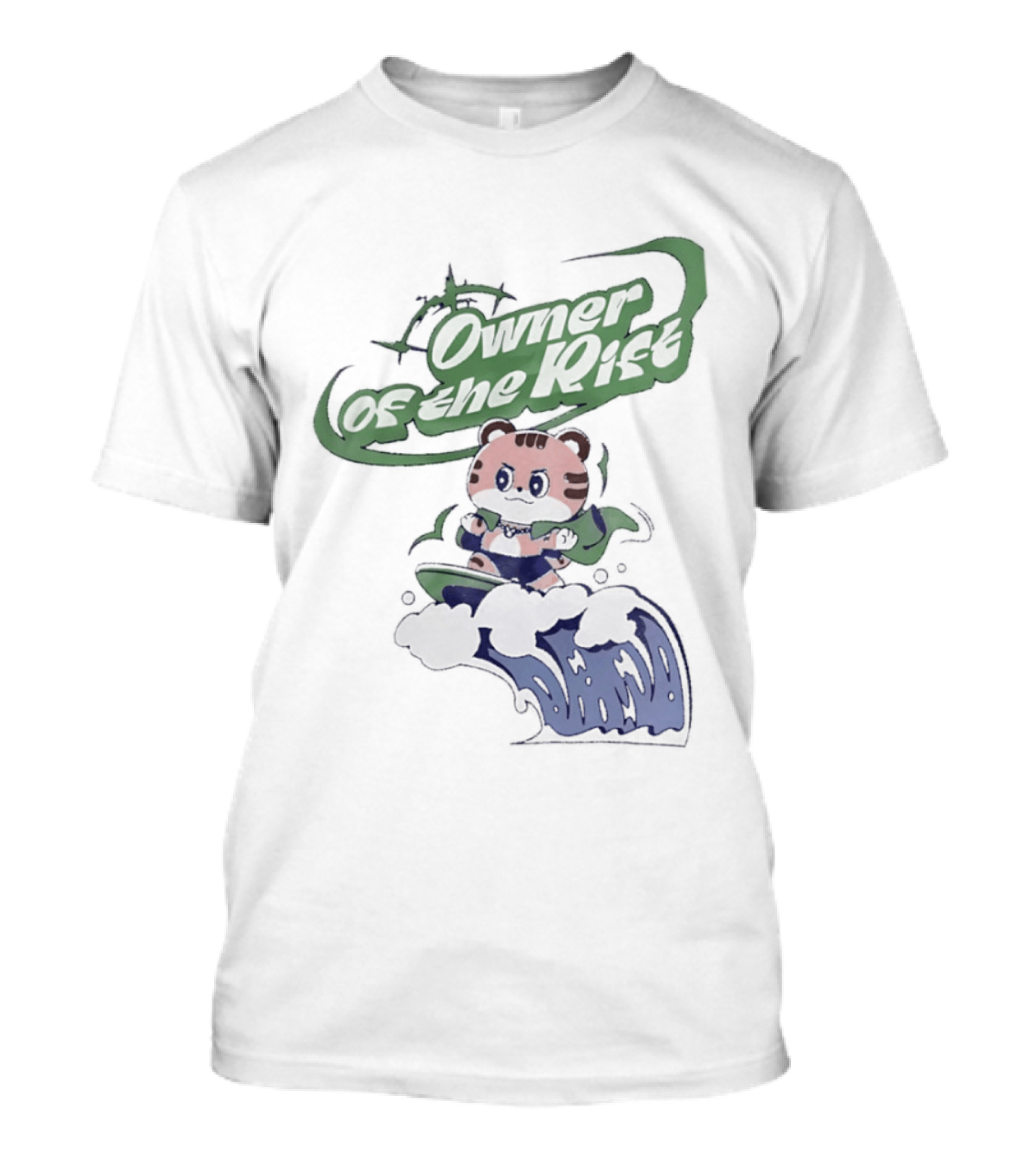Owner Of The Waves Tiger Surfing Adventure T-Shirt