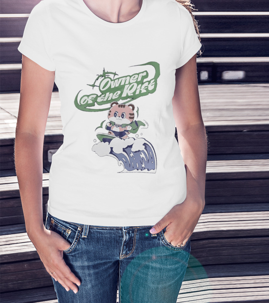 Owner Of The Waves Tiger Surfing Adventure T-Shirt