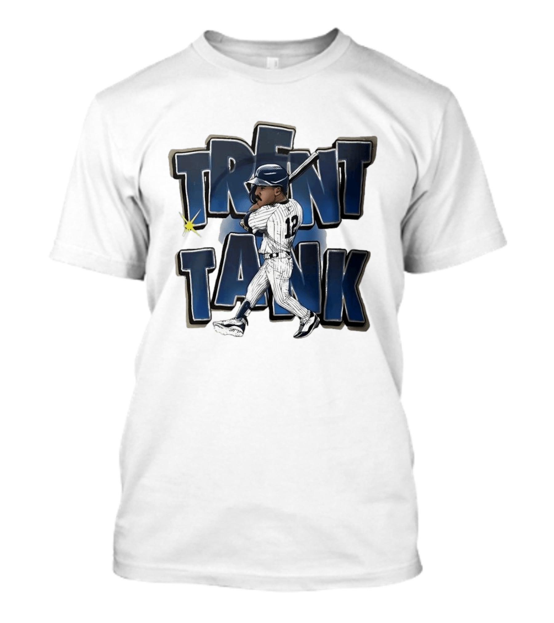 Trent Tank Baseball Homerun Player Number 12 T-Shirt