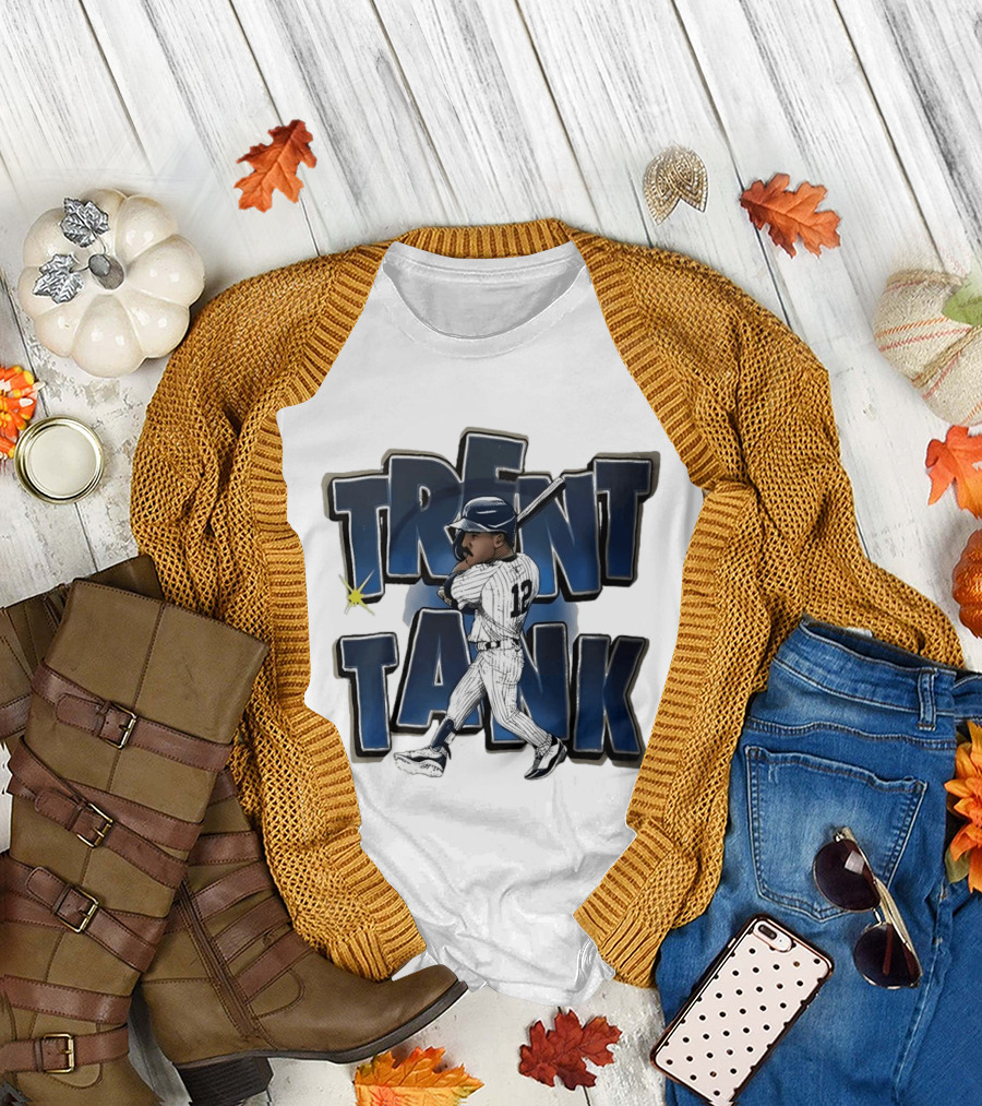 Trent Tank Baseball Homerun Player Number 12 T-Shirt