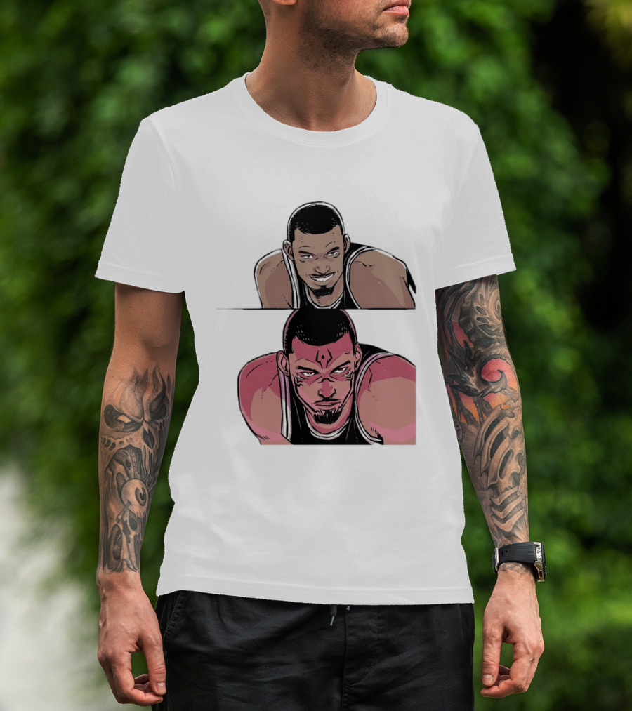 Victor Wembanyama Anime Style Transformation Wemby To Wemkuna T-Shirt