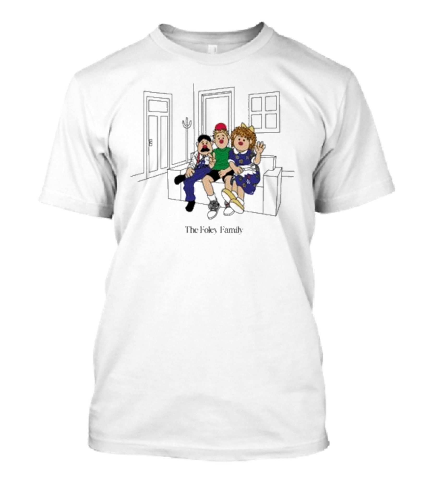 Big Comfy Couch The Foley Family Cartoon Characters Loonette Molly Couch T-Shirt