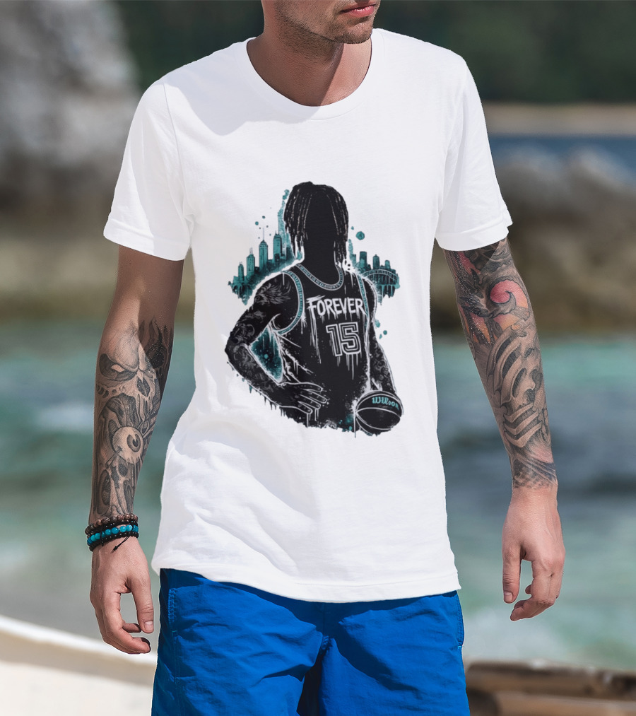Brandon Clarke Forever 15 Memphis Grizzlies Basketball City Skyline Wilson T-Shirt