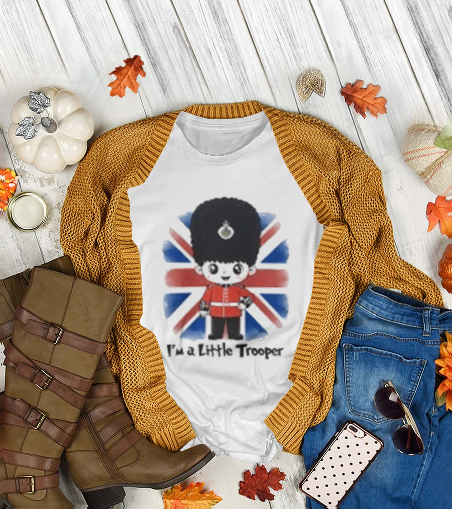 England I'm a Little Trooper British Guard with Union Jack T-Shirt