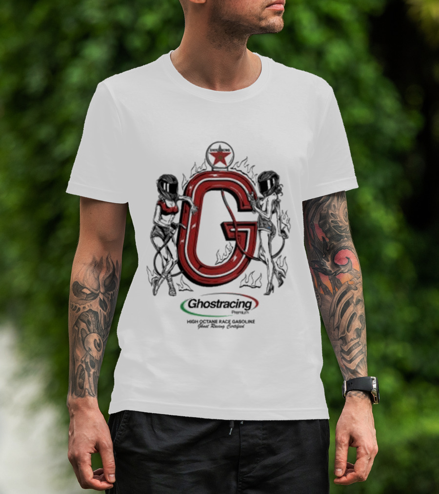 Ghost Racing High Octane Race Gasoline Pump T-Shirt