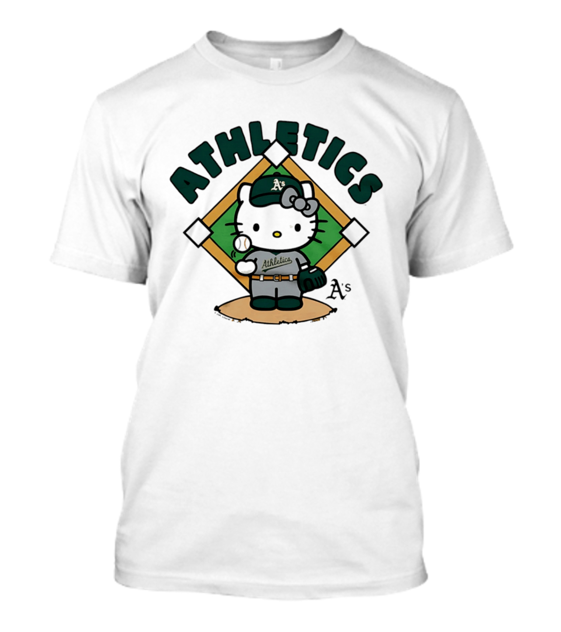 Hello Kitty Athletics A's Baseball T-Shirt