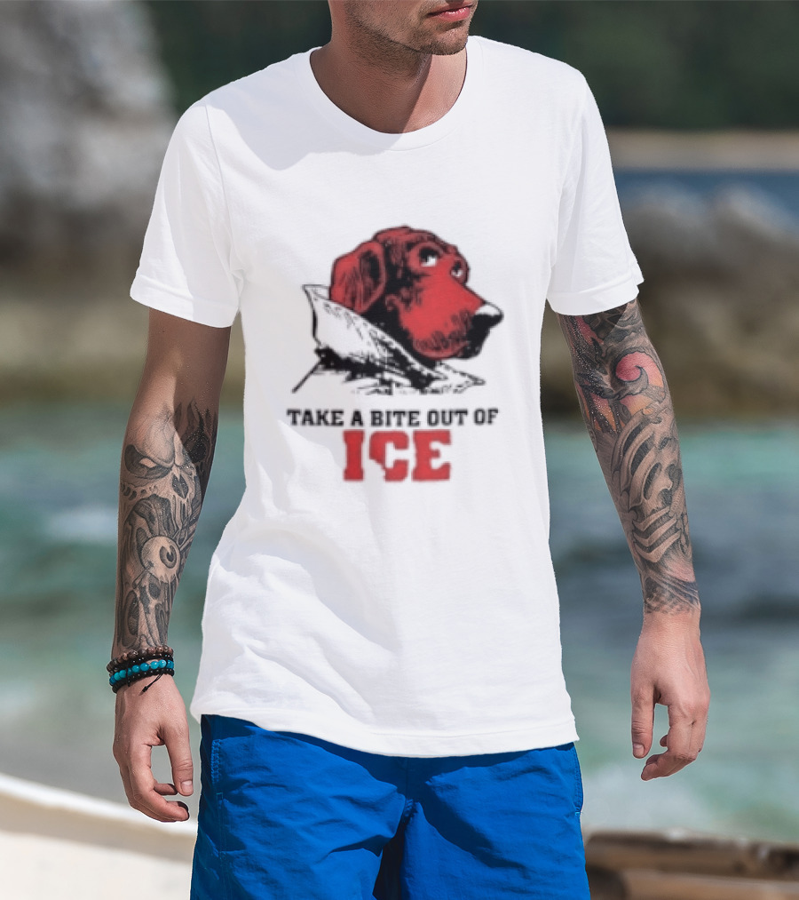 McGruff The Crime Dog Take A Bite Out Of ICE Cops Aren't Your Friend T-Shirt