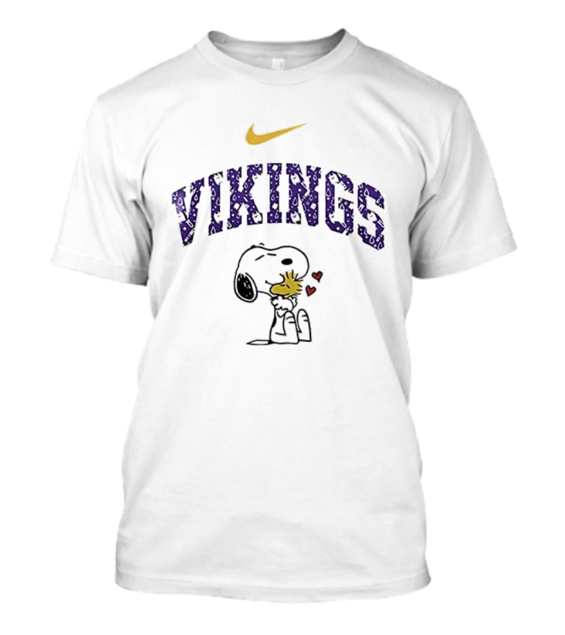 Nike Minnesota Vikings Snoopy Hugging Woodstock T-Shirt