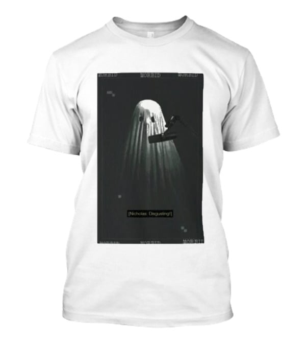 Morbid Nicholas Disgusting Ghost With Microphone T-Shirt