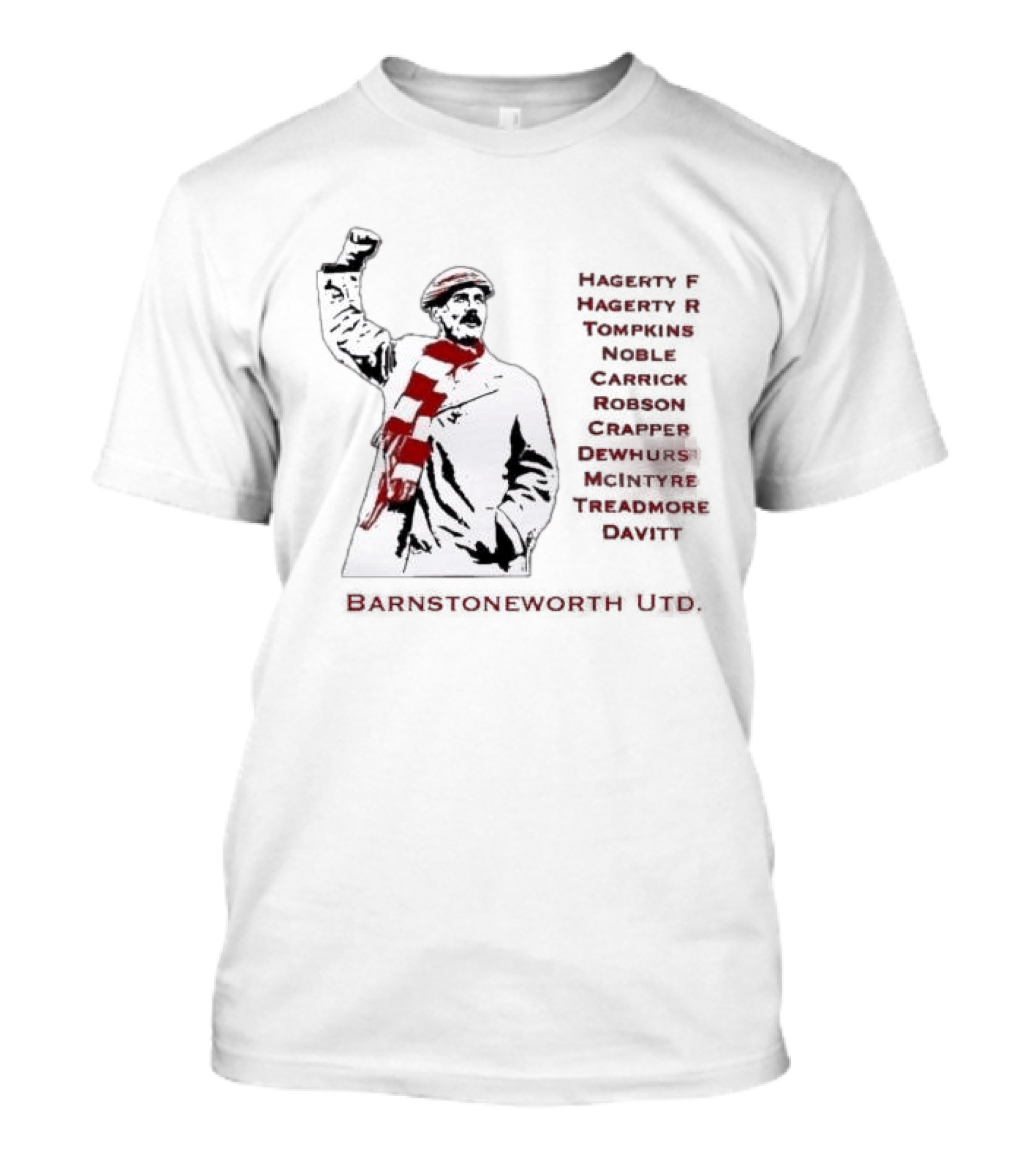 Original Barnstoneworth Utd Hagerty F Hagerty R Up The 'Stone Let's Have You Come On Barnstoneworth T-Shirt