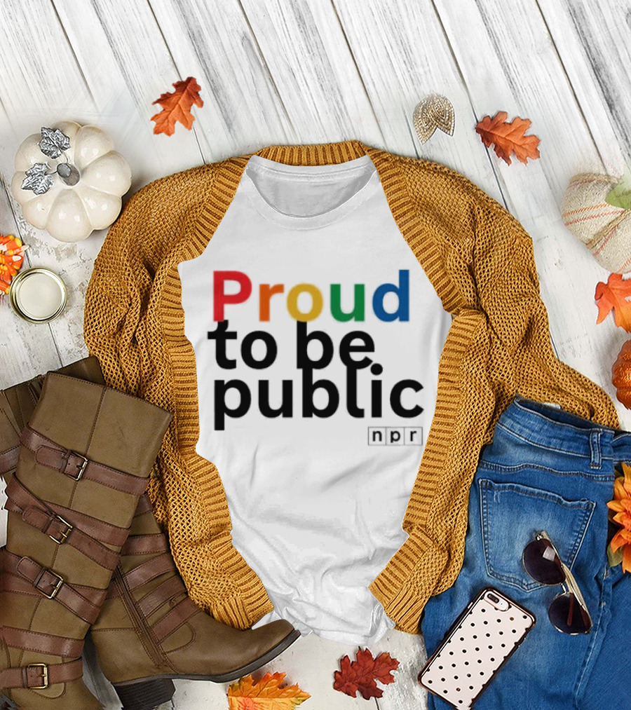 Proud to Be Public Colorful Pride T-Shirt