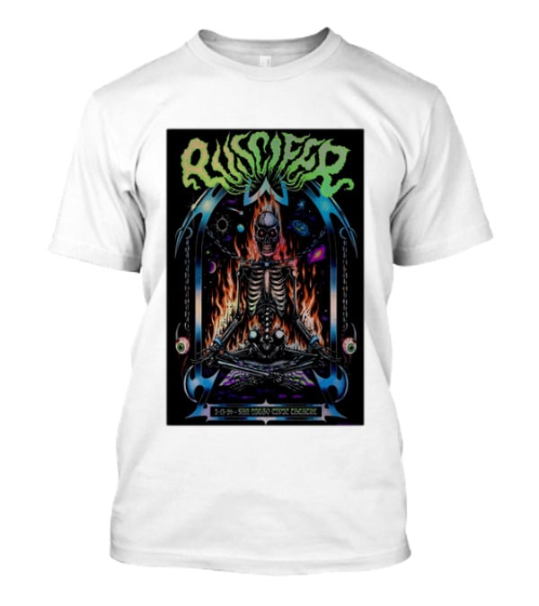 Puscifer San Diego Civic Theatre May 13 2026 Skeleton Cosmic Fire T-Shirt