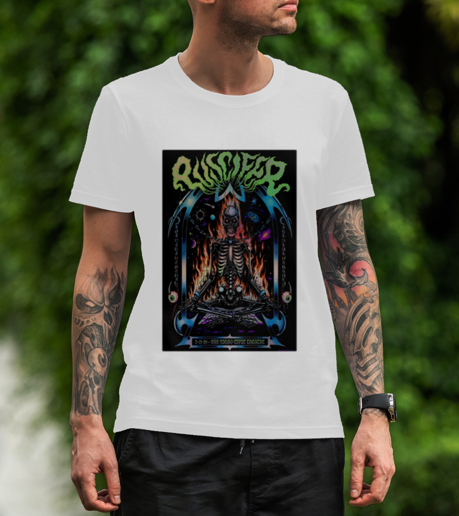 Puscifer San Diego Civic Theatre May 13 2026 Skeleton Cosmic Fire T-Shirt