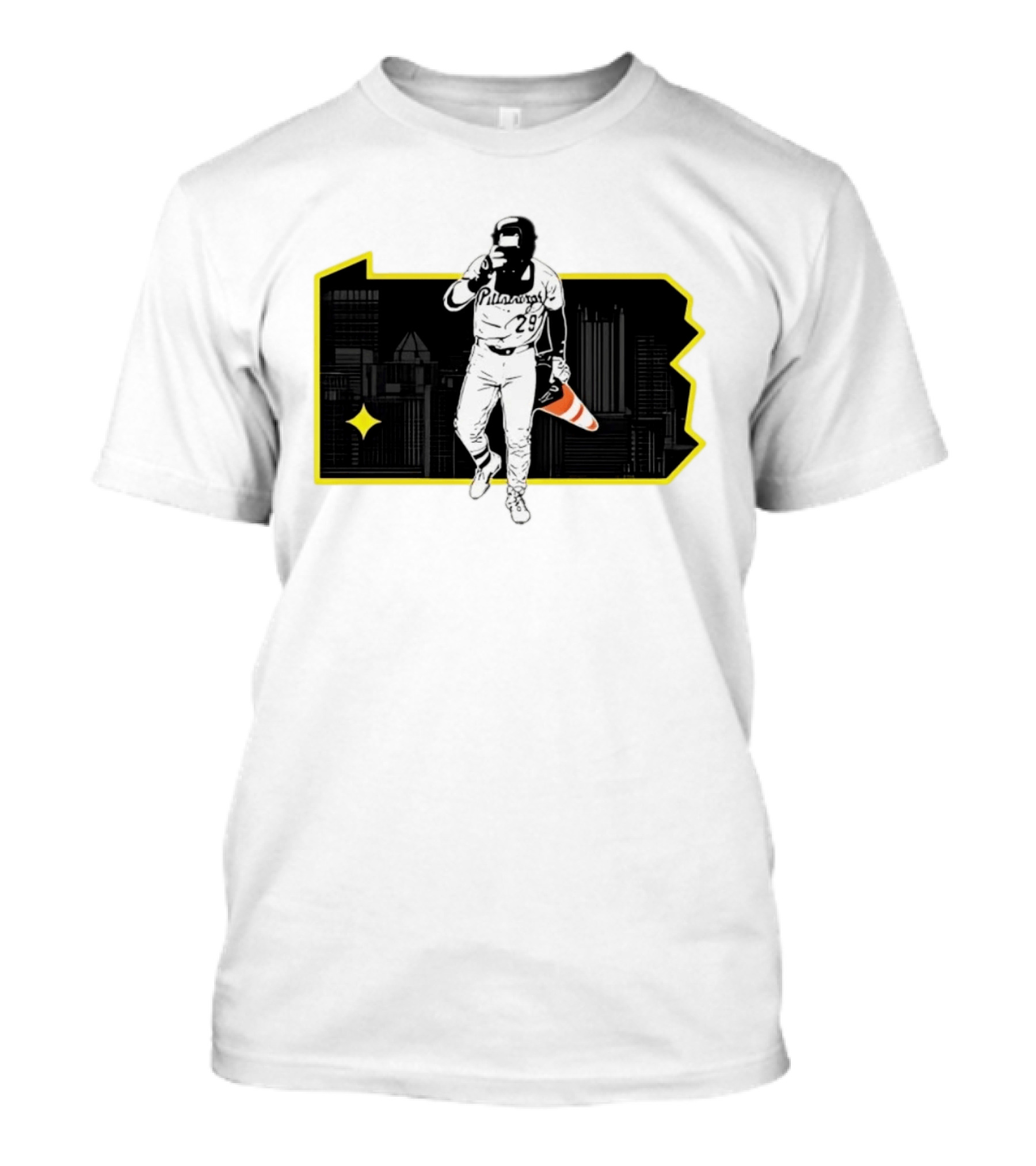 Pittsburgh Pirates Ryan O'Hearn Fear The Cone 29 City Skyline T-Shirt