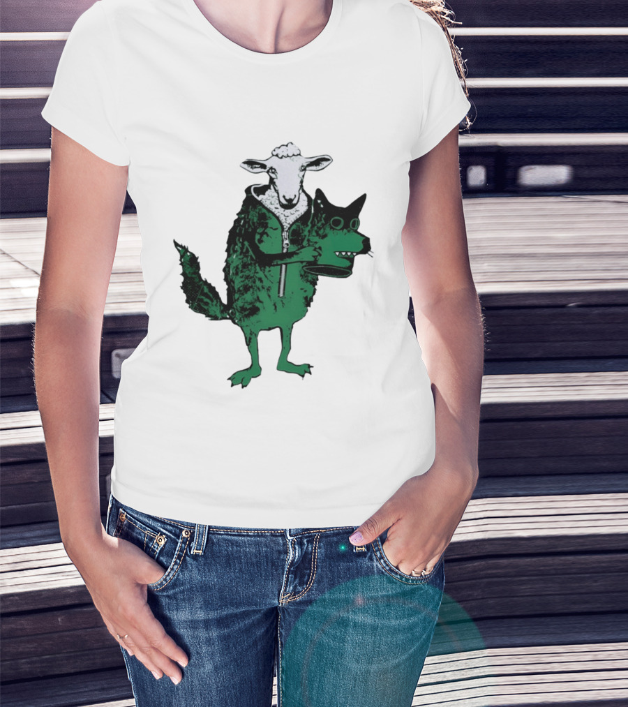 Sheep In Wolf's Clothing Humorous Animal Disguise Joke T-Shirt