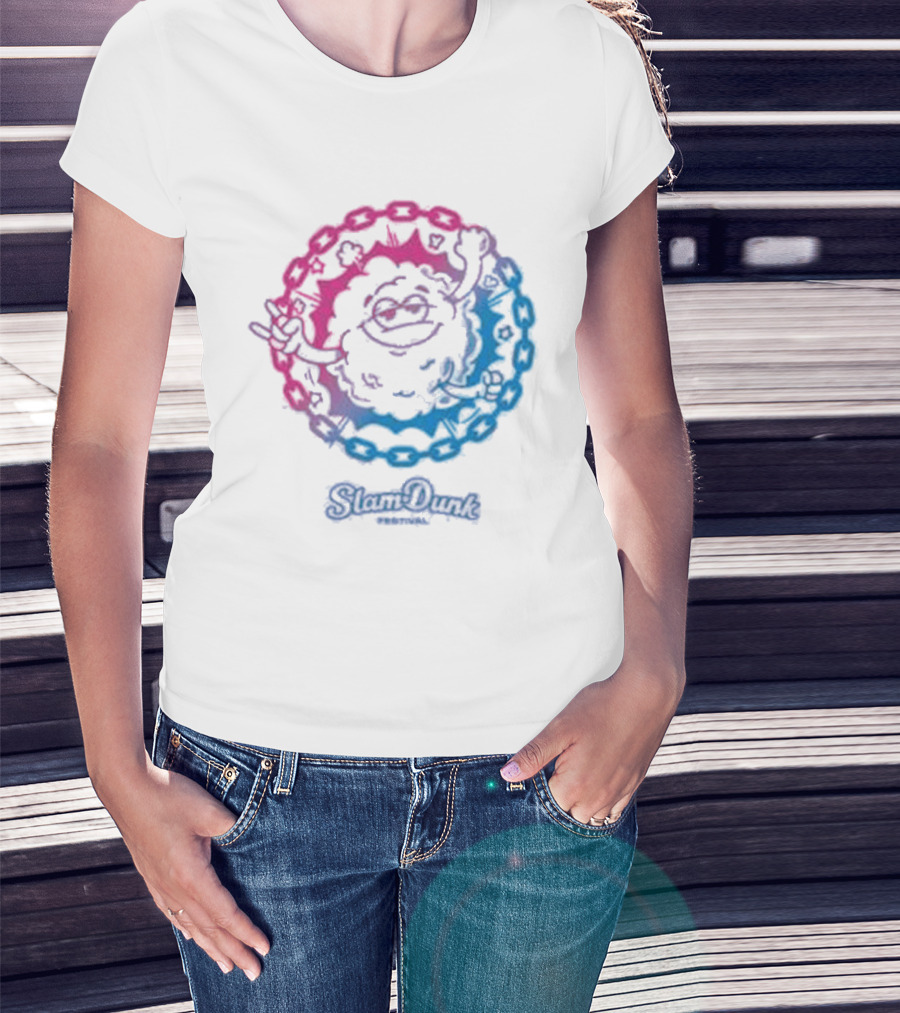 Slam Dunk World Moshy Dreamy Colorful Circle T-Shirt