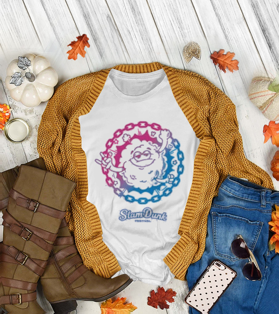Slam Dunk World Moshy Dreamy Colorful Circle T-Shirt