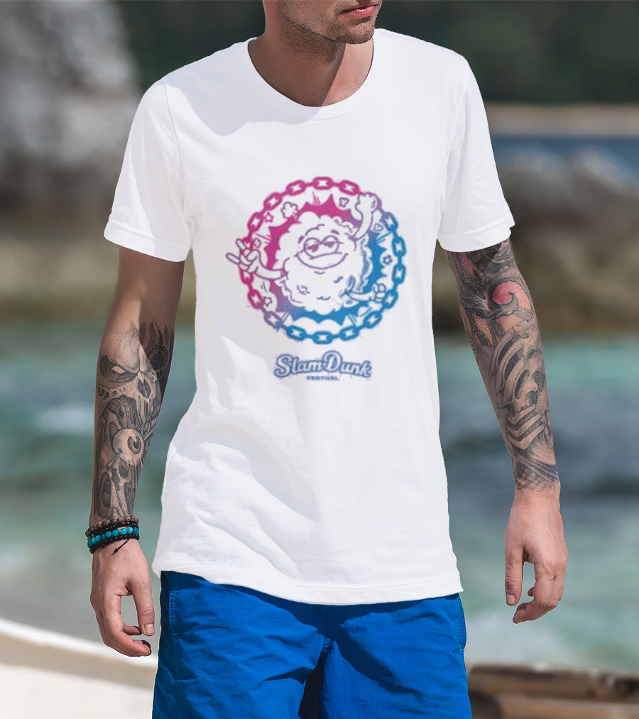 Slam Dunk World Moshy Dreamy Colorful Circle T-Shirt