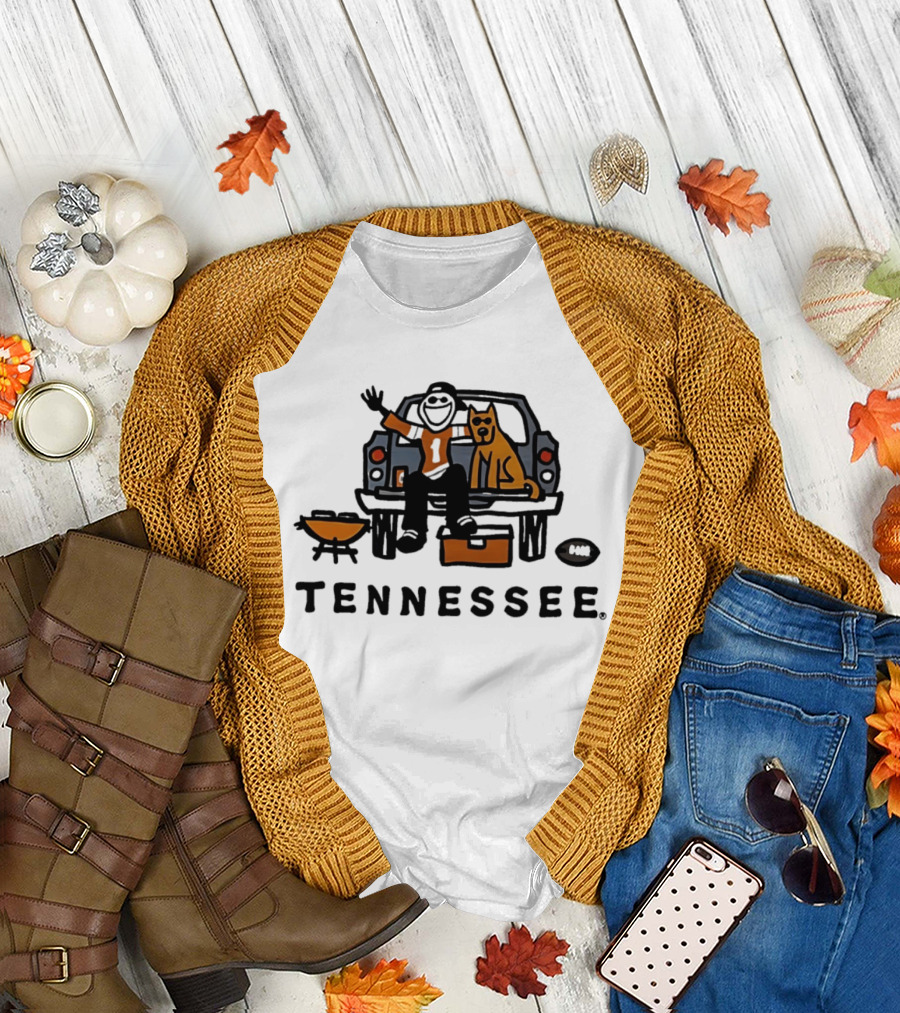 Tennessee Football Tailgate with Number One and Smokey Dog T-Shirt