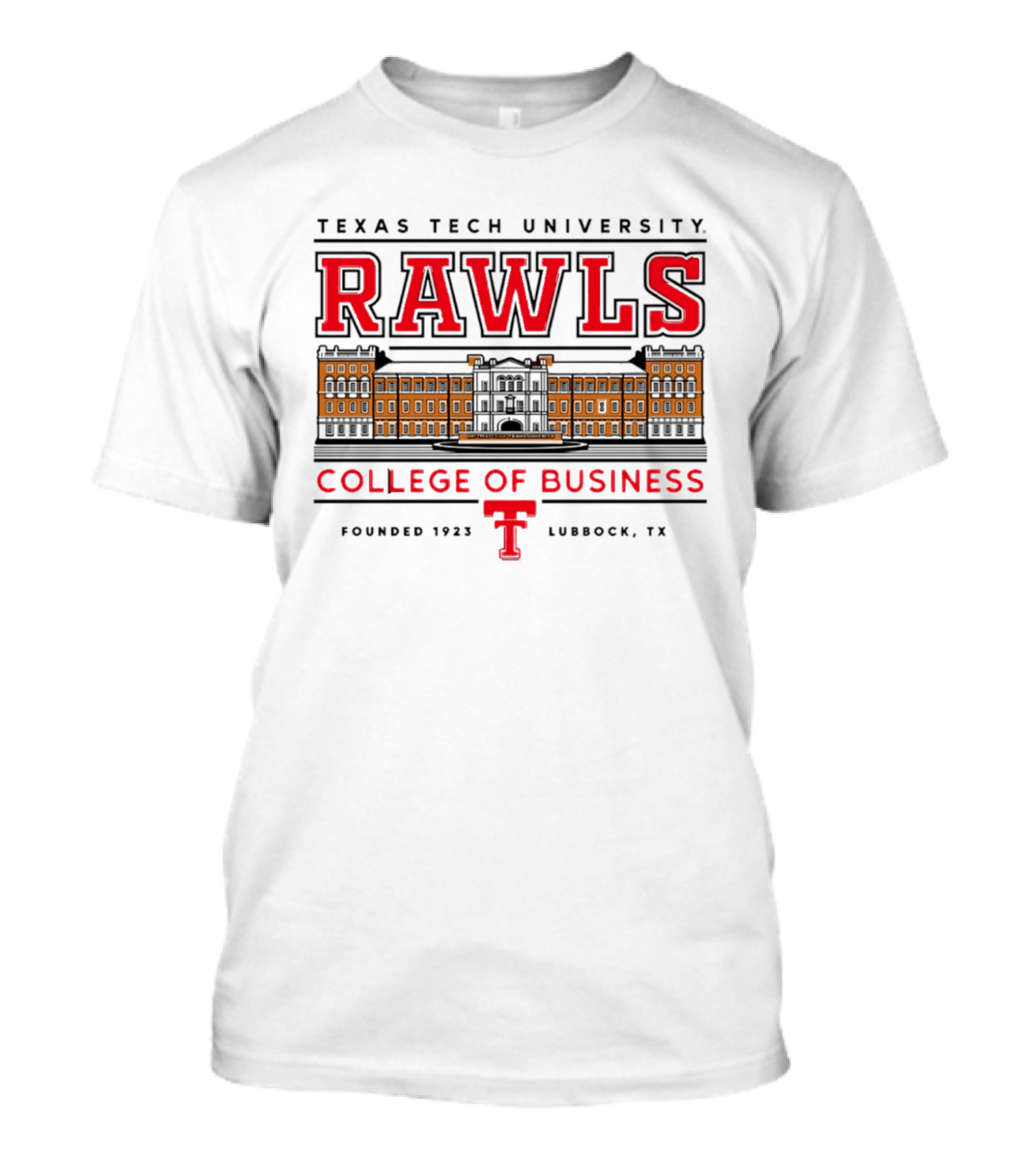 Texas Tech University Rawls College Of Business Lubbock TX T-Shirt