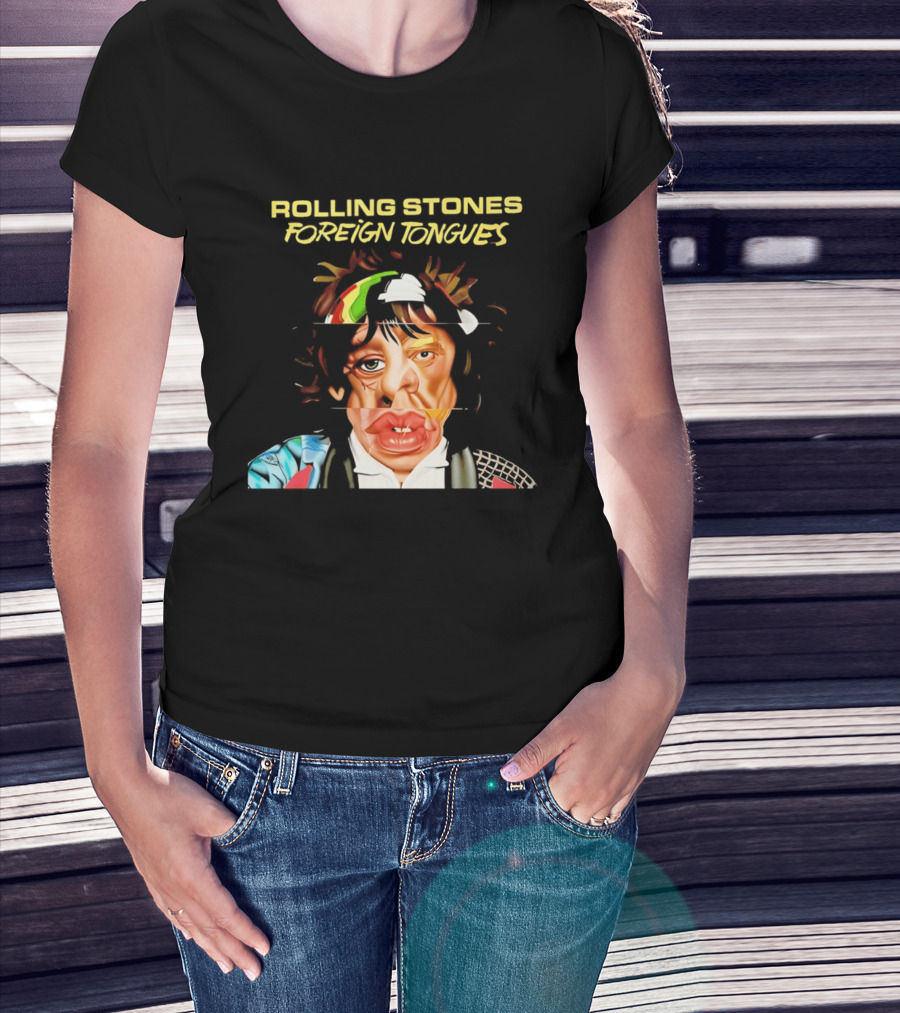 Rolling Stones Foreign Tongues Collage Face 2026 T-Shirt