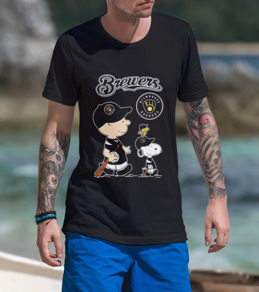 Brewers Milwaukee Snoopy Woodstock Baseball Peanuts 2026 T-Shirt
