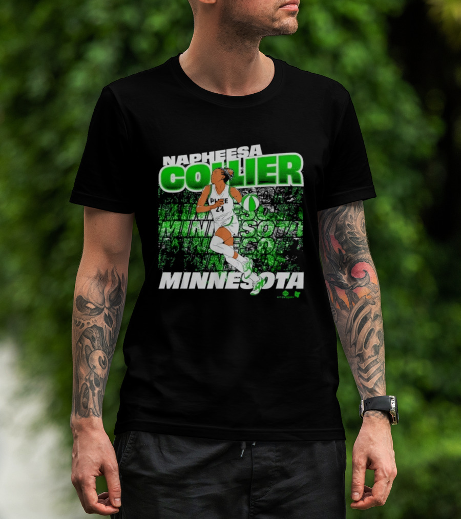 Napheesa Collier Minnesota Lynx Basketball Green Minnesota T-Shirt