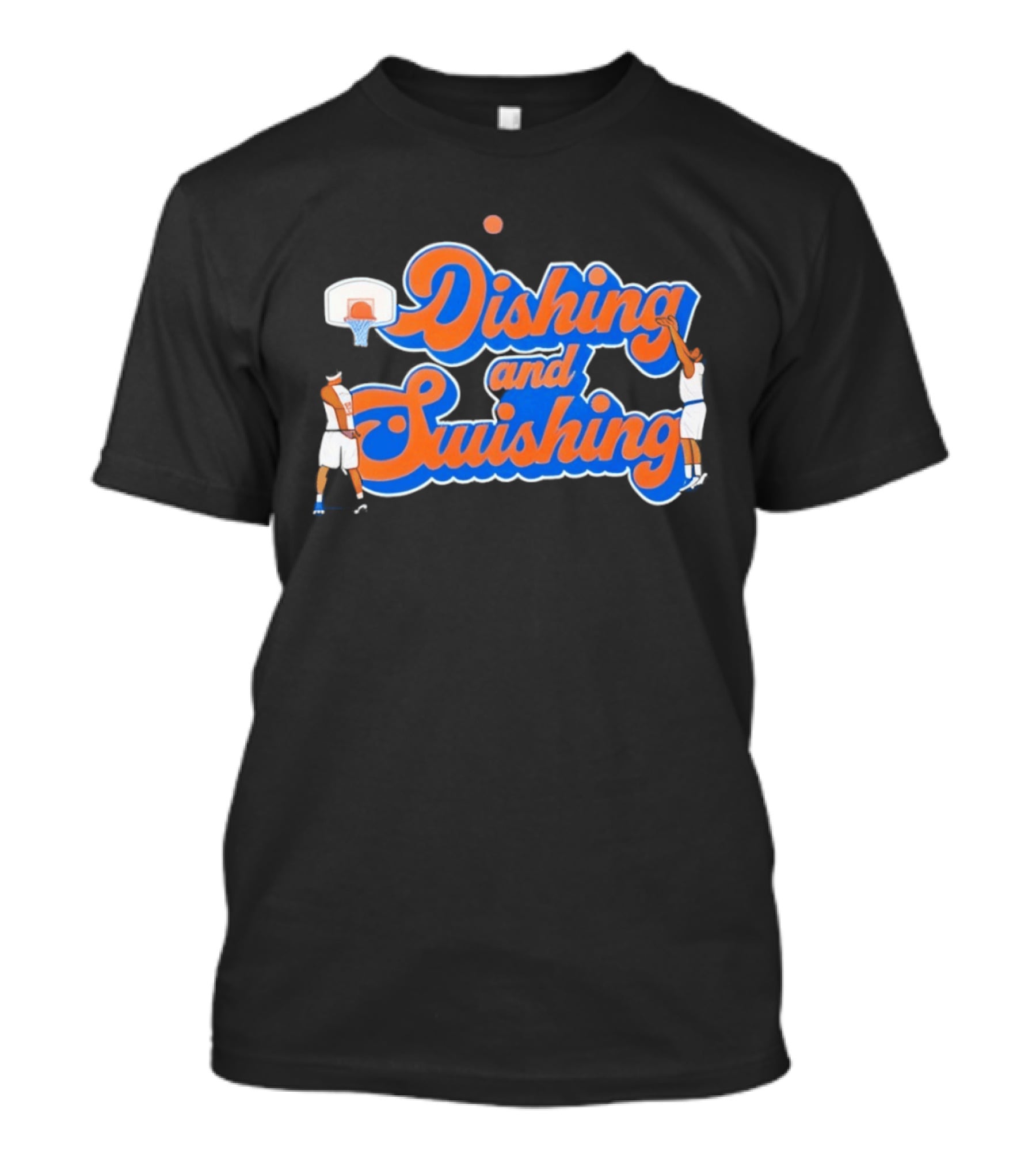 New York Knicks Dishing And Swishing Basketball Players T-Shirt