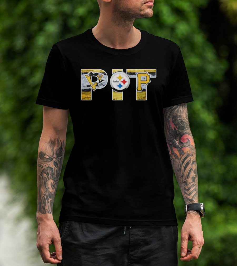 PIT Pittsburgh Steelers Penguins Pirates Fan Pride T-Shirt
