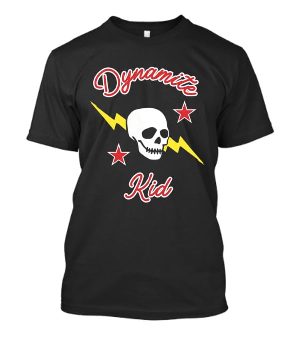 Dynamite Kid Skull Lightning Stars T-Shirt