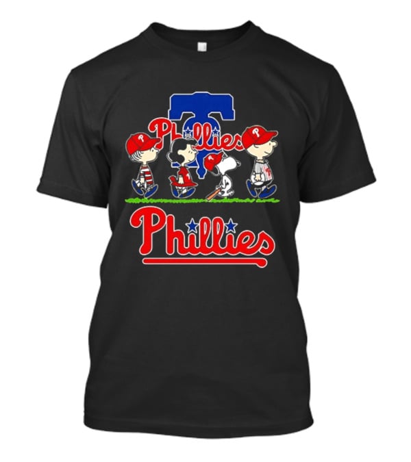 Snoopy Charlie Brown Linus Lucy Phillies Baseball 2026 T-Shirt