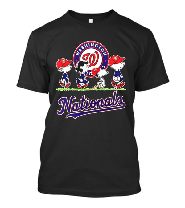 Snoopy Charlie Brown Linus Lucy 2026 Washington Nationals T-Shirt