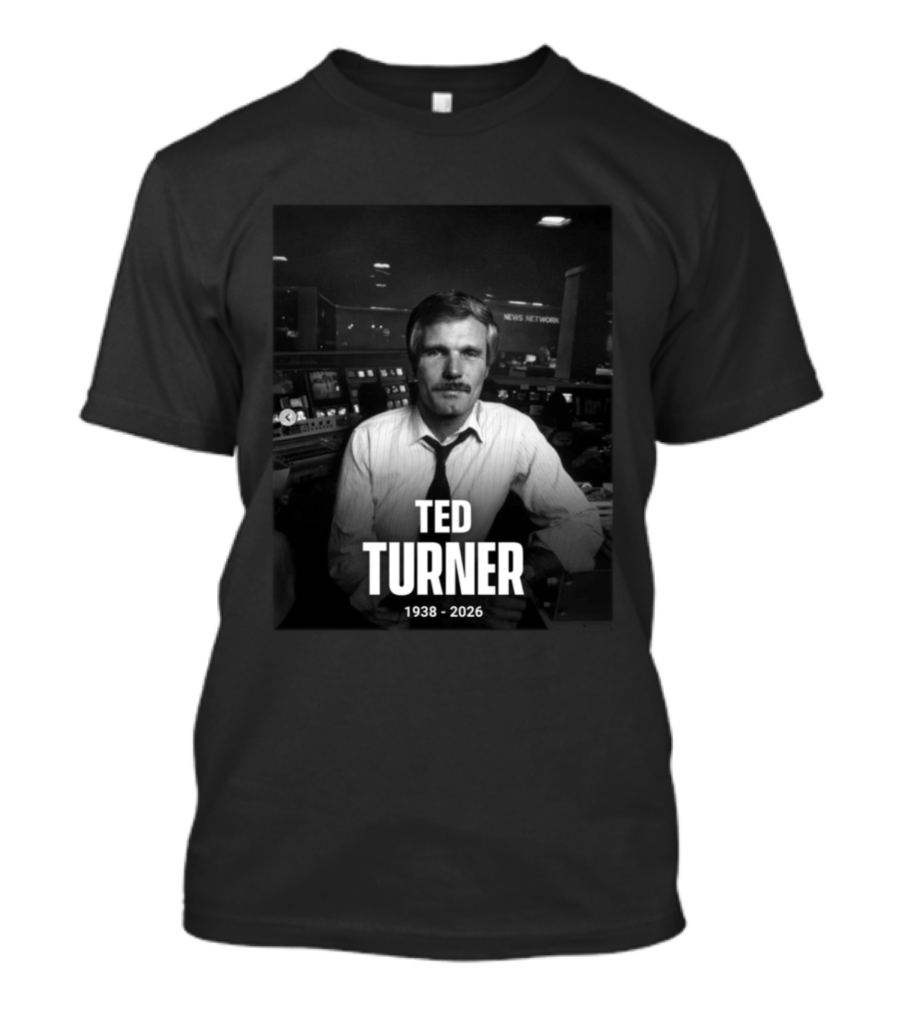 Ted Turner CNN News Network 1938 2026 Remembrance T-Shirt