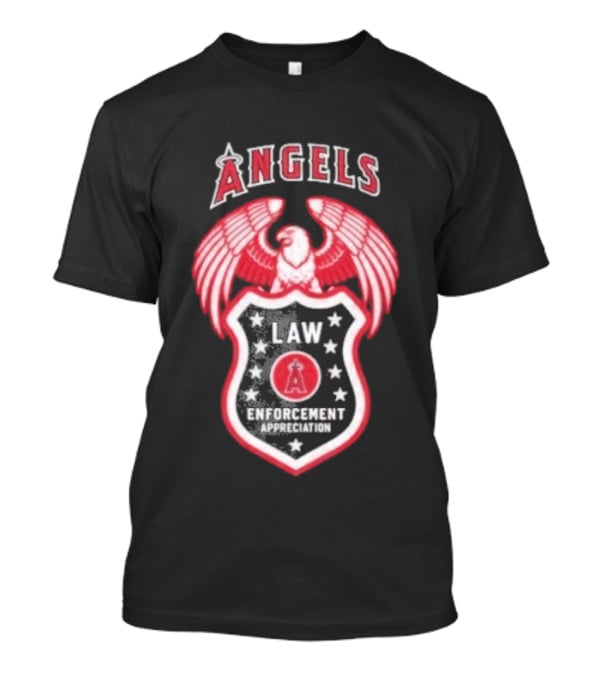 Angels Law Enforcement Appreciation 2026 Eagle Shield T-Shirt