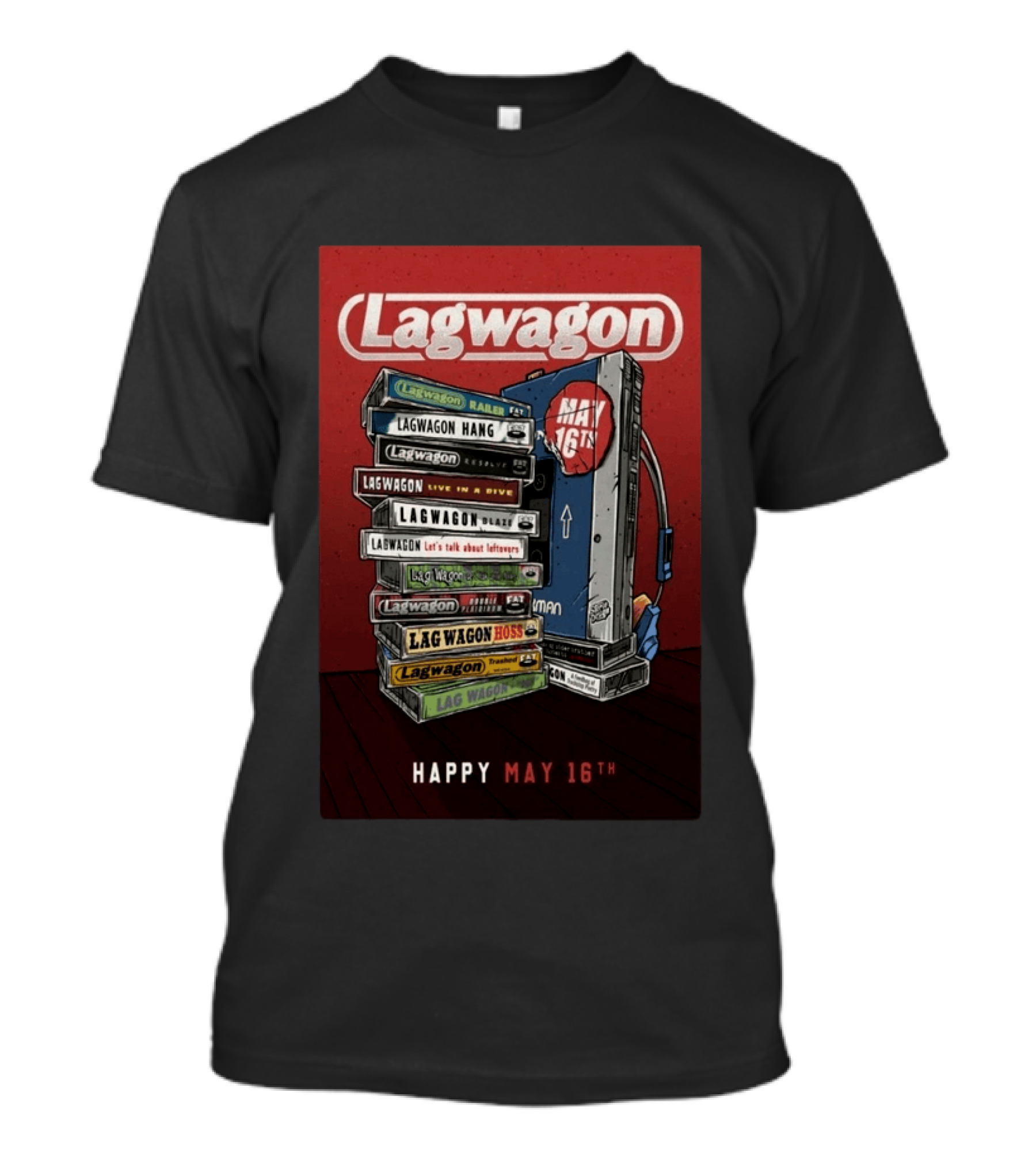 Lagwagon Happy May 16th Fat Wreck Chords 35 Years Celebration San Francisco 2026 T-Shirt