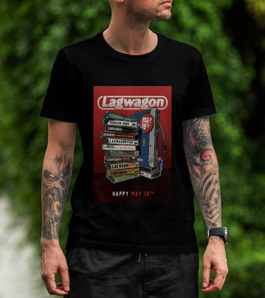 Lagwagon Happy May 16th Fat Wreck Chords 35 Years Celebration San Francisco 2026 T-Shirt