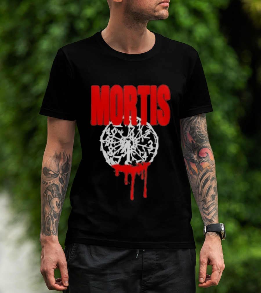 MORTIS Dripping Bloody Wheel T-Shirt