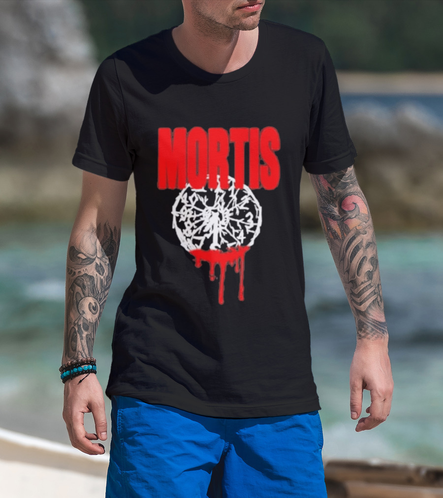 MORTIS Dripping Bloody Wheel T-Shirt