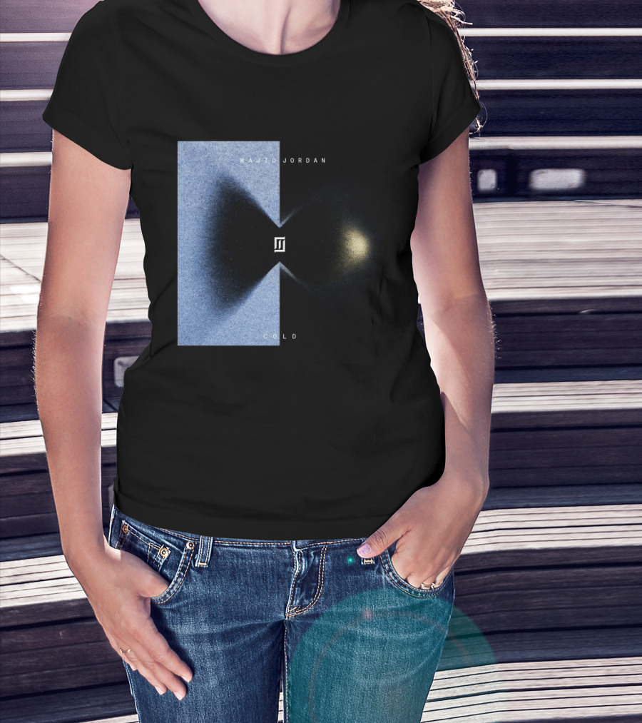 Majid Jordan Cold Album Cover Black And Blue Split T-Shirt