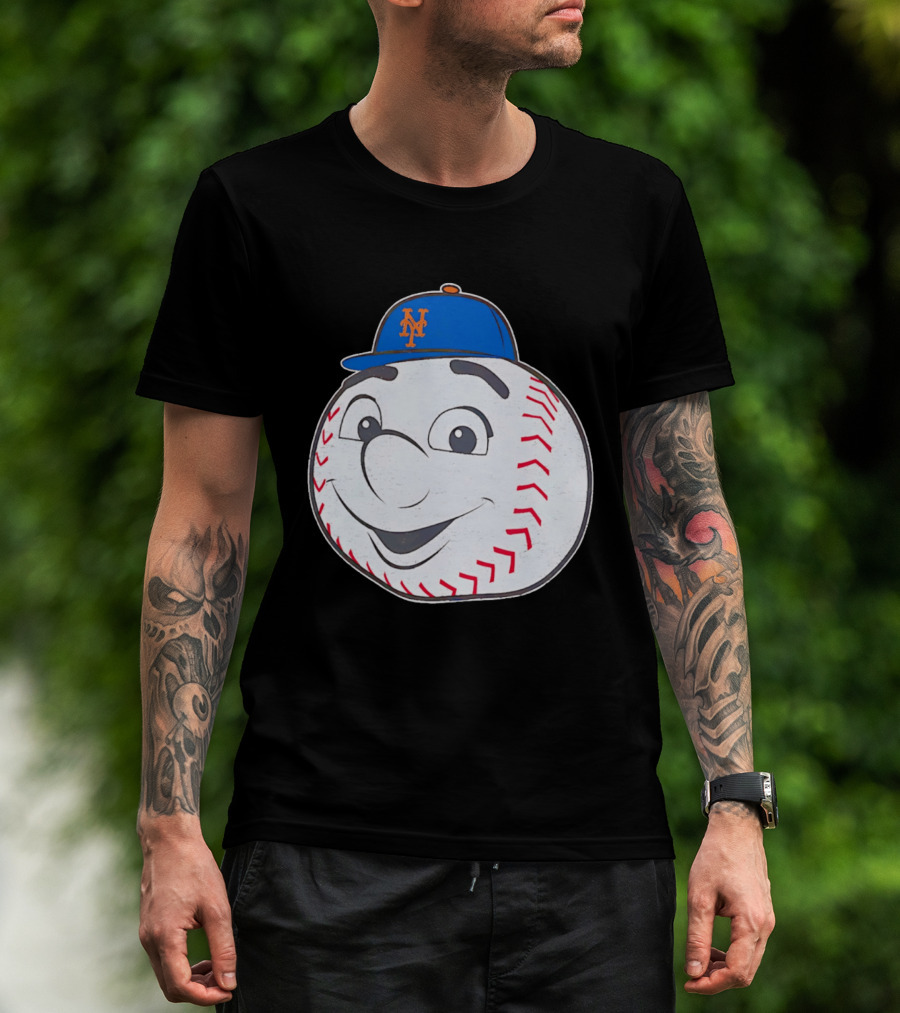 New York Mets Mr. Met Big Face Baseball 2026 T-Shirt