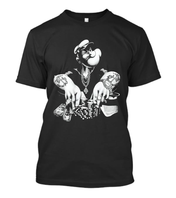 Original Jackson Popeyes Poker Pimp Playing Cards T-Shirt